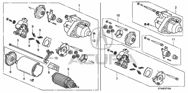 Starter Motor (Mitsuba) for 2008 Acura RDX #0