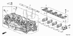 12200R1AA00 - Engine: CYLINDER HEAD for Honda Image