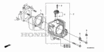 16400RN0A01 - Engine: THROTTLE BODY, ELECTRONIC CONTROL (GMC1E) for Honda Image