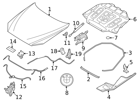 Hood & Components for 2016 BMW 650i xDrive Gran Coupe #0