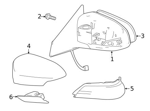 Outside Mirrors for 2016 Toyota Avalon #0
