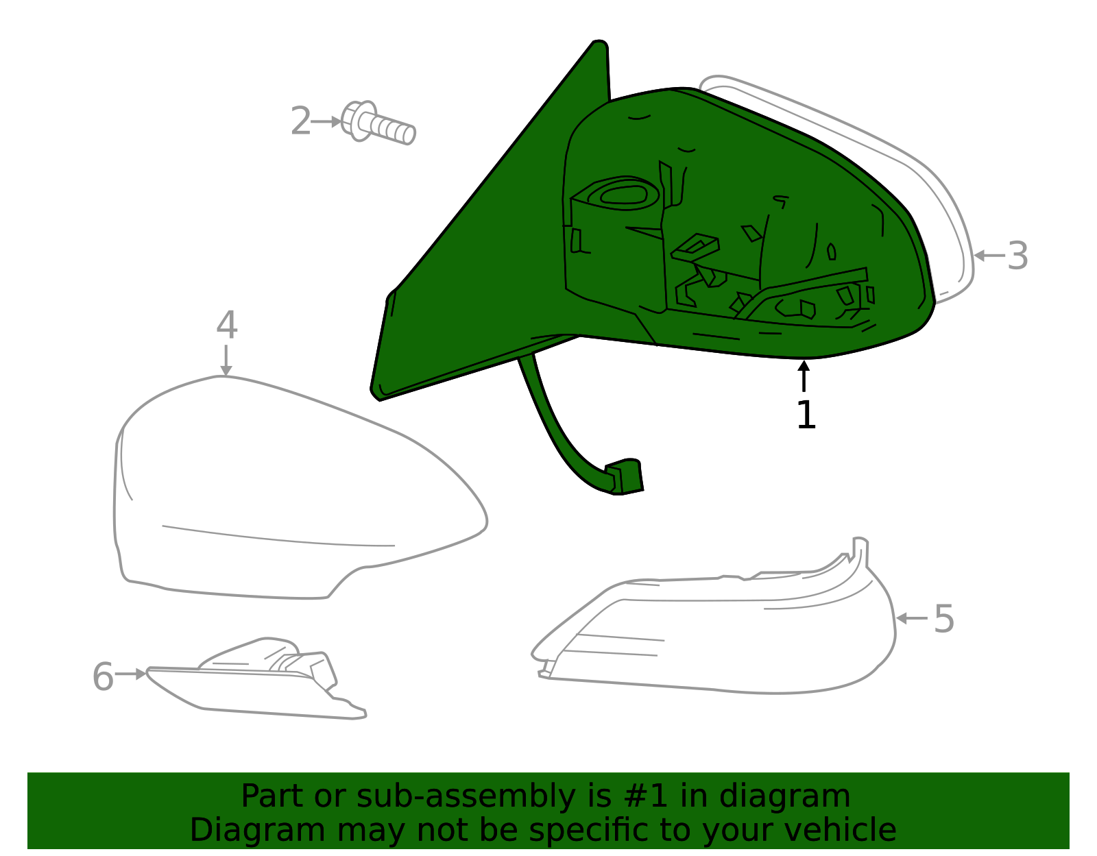R07-06，07　オーダーページ 87940-6A570 - Mirror Assembly 2024-2025 Toyota Land Cruiser