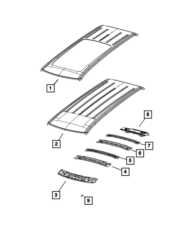 68630257AB - : Roof Front Header for Mopar Image