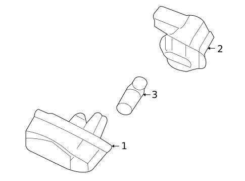 License Lamps for 2008 Acura RL #0