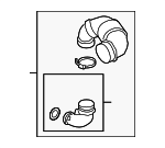 5Q0129254H - : Engine Air Intake Hose for Volkswagen Image