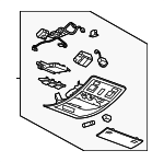 25977580 - Body: Roof Console for Cadillac: Escalade, Escalade ESV, Escalade EXT | Chevrolet: Avalanche, Suburban 1500, Suburban 2500, Tahoe | GMC: Yukon, Yukon XL 1500, Yukon XL 2500 Image