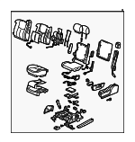 19127052 - Body: Seat Assembly for Chevrolet: Silverado 1500, Silverado 1500 Classic, Silverado 1500 HD, Silverado 1500 HD Classic, Silverado 2500 HD, Silverado 2500 HD Classic, Silverado 3500, Silverado 3500 Classic, Silverado 3500 HD | GMC: Sierra 1500, Sierra 1500 Classic, Sierra 1500 HD, Sierra 1500 HD Classic, Sierra 2500 HD, Sierra 2500 HD Classic, Sierra 3500, Sierra 3500 Classic, Sierra 3500 HD Image