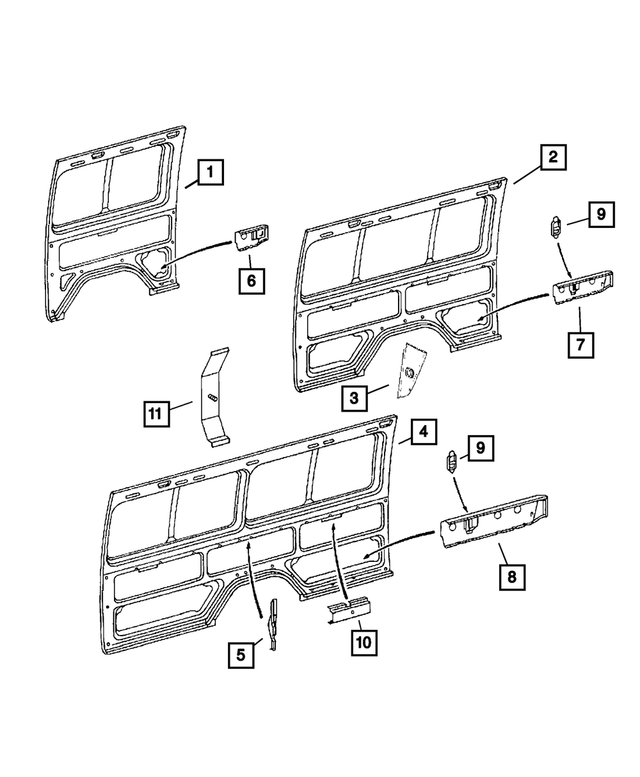 5121707AA - : Quarter Inner Reinforcement for Mopar Image