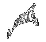 616070E120 - Body: Inner Wheelhouse for Lexus: TX350, TX500h, TX550h+ Image