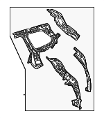 617050E902 - Body: Inner Quarter Panel for Lexus: TX350, TX500h, TX550h+ Image