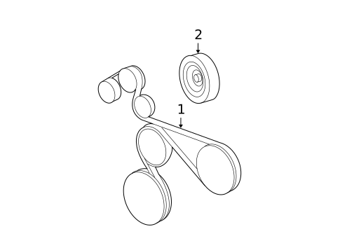 Belts & Pulleys for 2007 Jeep Commander #0