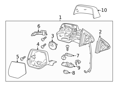 Outside Mirrors for 2020 Cadillac Escalade #0