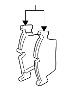 34116780711 - Brakes: Brake Pads for BMW: 325i, 325xi, 328i, 328i xDrive, 328xi, 330i, 330xi, 335i, 335xi Image