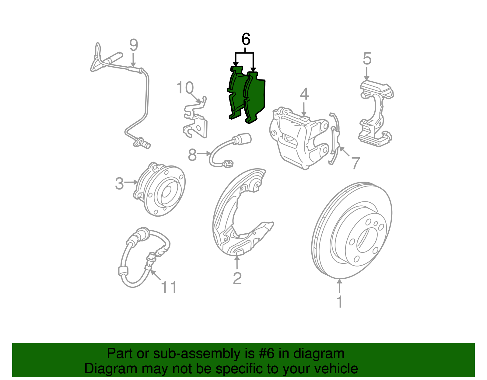 【7996】~【8000】koma様10セット⑯⑰⑱⑲⑳ 34116794920 - 2010-2015 BMW Brake Pads Front (34-11-6-794