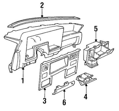 Instrument Panel for 1988 Dodge Lancer #0