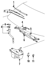 8521130430 - Body: Wiper Arm for Lexus: GS300 Image