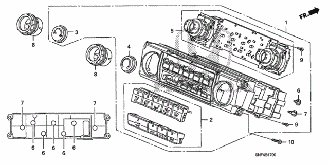 Heater Control for 2006 Honda Civic #0