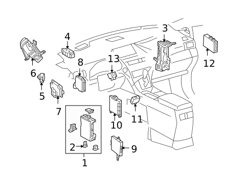 Control Modules for 2011 Lexus RX350 #0