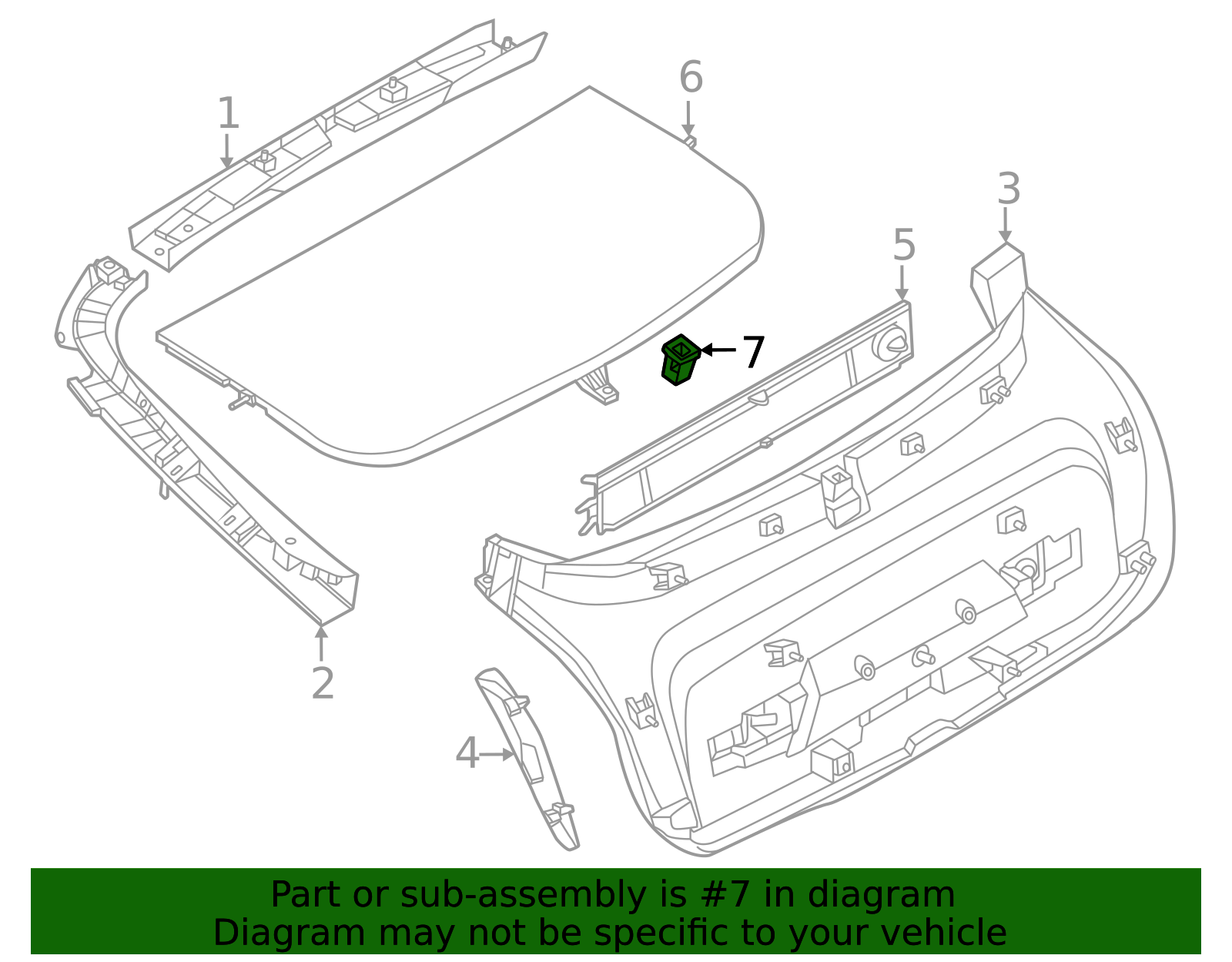 51495a2fc99 - 2022-2026 BMW Shelf Support (51-49-5-A2F-C99) | BMW