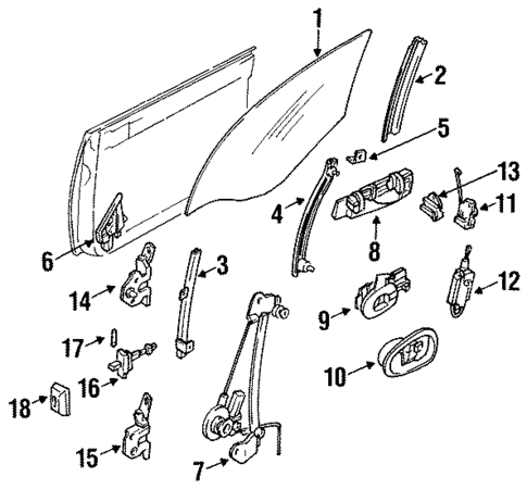 Front Door for 1994 Mazda 929 #0