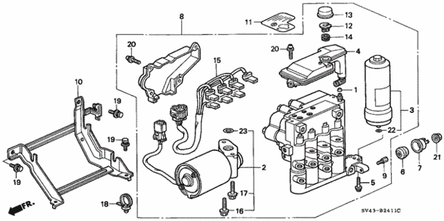 ABS Modulator (V6) for 1995 Honda Accord #0