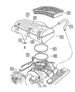 53030353AB - Fuel: Air Cleaner Bracket for Mopar Image