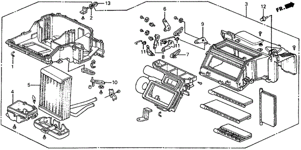 Heater Unit for 1991 Honda Civic #0