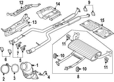 Exhaust Components for 2025 Genesis GV80 Coupe #0