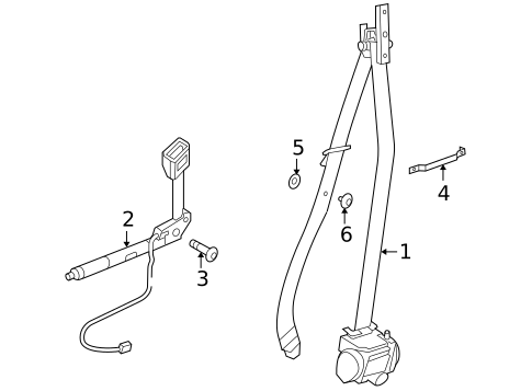 Seat Belt for 2008 BMW M6 #0