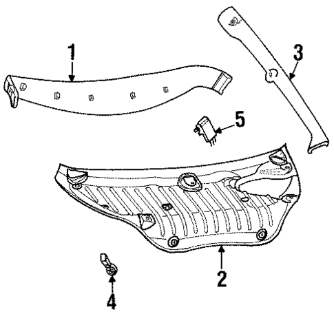 Interior Trim for 2002 Mercury Cougar #0