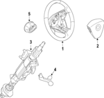 12783359 - : Steering Wheel for Saab: 9-3 Image
