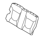 893601R710N2C - Body: Seat Back Cover for Hyundai: Accent Image