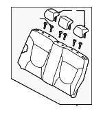 893001R660N2U - Body: Seat Back Assembly for Hyundai: Accent Image