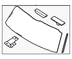 87110XA000 - Body: Lift Gate Glass for Kia Image