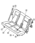 4720778 - Interior Trim: Cushion Cover Retainer for Mopar Image