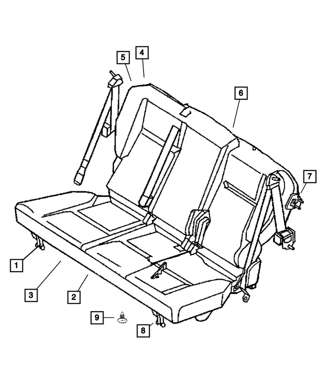 4720778 - Interior Trim: Cushion Cover Retainer for Mopar Image image