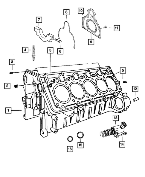 Cylinder Block for 2010 Dodge Viper #0