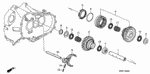 23261PR8F00 - Transmission - Manual: SHAFT, REVERSE GEAR for Acura Image