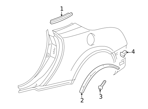 Exterior Trim - Quarter Panel for 2009 Lexus SC430 #0