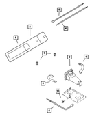 52038254 - Wheels, Covers and Jacks: Jack Storage Strap for Mopar Image