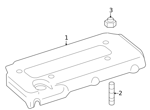 Engine Appearance Cover for 2010 Pontiac Vibe #0