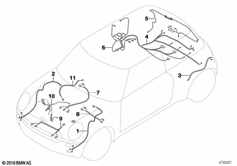 Supplementary Cable Sets for 2020 Mini Cooper S #1