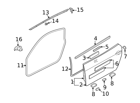 Door & Components for 2003 Audi TT Quattro #0