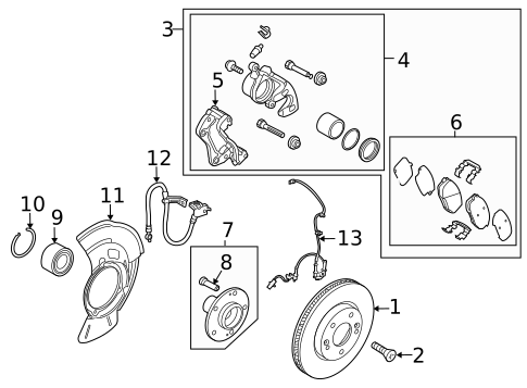 Front Brakes for 2017 Kia Forte5 #0