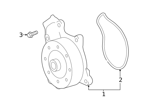 Water Pump for 2019 Toyota C-HR #0