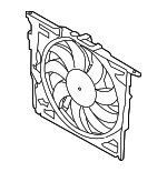 17422283923 - Cooling System: Fan Assembly for BMW: M5, M6, M6 Gran Coupe Image