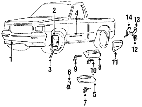 Ground Effects for 1992 GMC Sonoma #0