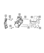68623462AB - Air Conditioners and Heaters: A/c Compressor Bracket for Mopar Image image