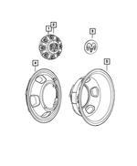 6UV29S4AAB - Wheels: Wheel Center Cap, Rear for Ram: 3500 Image