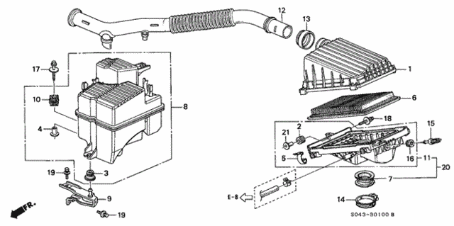 Air Cleaner (1) for 1997 Honda Civic #0